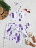 3PCS With Mesh Skirt Halter Bikini Female Swimsuit Women Swimwear Three-pieces Bikini Set Hollow Out Bathing Suit Swim Beachwear