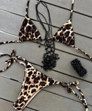 Micro Bikinis Push Up Women Swimsuits 2025 Sexy Swimwear Brazilian Bikini Set Leopard Biquini Solid Swimsuit Summer Beachwear