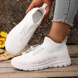 Breathable White Sport Sneakers Women Plus Size 43 Mesh Platform Running Shoes Woman 2026 Soft Thick Sole Walking Shoes Ladies