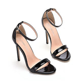 2026 spring Fashion Large Size 11cm Woman Sexy Dance Shoes Sandals Women Shoe Summer High Heels Stiletto Elegant Party Shoe
