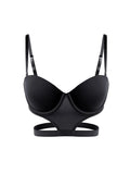 stylish sexy bra T-shirt underton beautiful back half cup smooth and exposed waist slim waist big exposed back push up bra