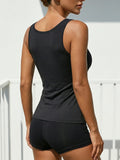 Summer Women's Lace Neckline Seamless Tank Top Slim Fit Soft Stretchy Camisole Basic Sleeveless Layering Vest Underwear