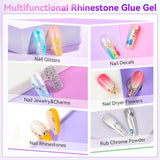 Makartt Nail Rhinestone Glue Gel With Brush Pen Tip Adhesive