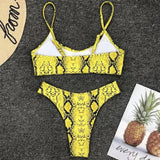 2026 Snake Leopard Brazilian Bikini Female Swimsuit Women Swimwear Two Pieces Bikini Set High Cut Bathing Suit Swim Beach Wear