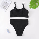 0XL - 4XL 7 Colors Bikini Plus Size Large Size Swimwear Women Swimsuit Female Two-Pieces Bikini Set Bather Bathing Suit V3774B