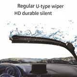 For Mazda 2 Demio DE 2007-2014  Car Front Wiper U-type Soft Rubber Boneless Wiper HD Quiet Durable Automotive Wiper  24"+14"