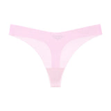 Girls Briefs Seamless Women Panties Sexy G String Ice Silk Underwear T Back Sports Yoga Thong Traceless Plus Size S-XL