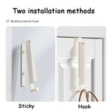 1/2pcs Folding Wall Hook portable drying rack Hidden Robe Towel Coat Hook door back hooks Expandable Sticky Towel Hanger