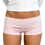 2026 Summer Women Striped Over Fold Shorts Elastic Waist Skinny Short Pants  Daily Casual Lounge Jogging Shorts