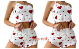 Women's Pajama Set 2 Piece Tank Top & Shorts Sleepwear
