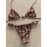 Micro Bikinis 2026 Sexy Swimsuit Women Swimwear Push Up Brazilian Bikini Set Print Biquini Summer Halter Beachwear Female