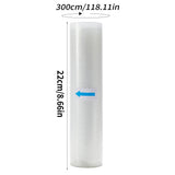 Vacuum Sealer Bags Rolls for Food Commercial Grade BPA Free Puncture Prevention Great for Sous Vide Cooking