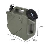 12L/10L Portable Camping Water Jug with Faucet Water Tank for Car Drinking Carrier Camping Large Capacity Water Storage Bucket