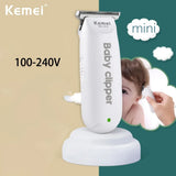 Kemei 1319 Portable Mini Kids Hair Cutting Machine Electric Baby Hair Trimmer Low Noise Hair Clipper Rechargeable Shaver Mute