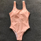 S - XXL Sexy White One Piece Swimsuit Women Thong Swimwear High Cut Trikini Backless Monokini Bather Bathing Suit Swim Bodysuit