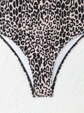 2026 Leopard Swimsuit One Piece String Backless Monokini Swimwear Women Sexy Bathers Bathing Swimming Swim Suit Female Beachwear