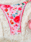 2026 U-wire Bandeau Bikinis Women Printed Swimwear Female Sexy Ring Linked Swimsuit Bathers Bathing Swimming Swim Suit Beachwear
