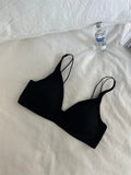 MOYISU French Triangle Cup Micro Push-up|Large & Small Breast|Sexy Nude Lightweight Skin Bra Cover Summer Comfort Fit