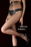 Sexy Silk Horse Oil Stockings Thin Anti-Snag Glossy Pearl Pantyhose Solid Color Transparent Mesh Nightclub Wear Pantyhose 0RG0