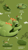 Women Dinosaur Slippers Summer Outdoor Indoor Shoes Soft Sole Non Slip Funny Slides Parent Children Home Floor Footwear