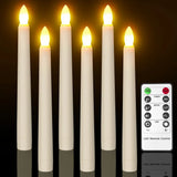 280hours Light Time LED Candle With Remote Flameless Electronic Taper Candle Light for Party Wedding Home Decor Flashing Lamp