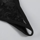 Porn 3pcs Lace Underwear Set Women Sexy Lingerie Halter Bra and Panties Garter Intimate Erotic Babydolls Sex Costumes