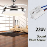 1PC Light Sensor Switch Detector Sound Voice Sensor Intelligent Auto on Off Smart Home Control for Corridor Bath Warehouse