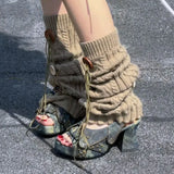 Brand New Women's Y2K Star Rivet Platform Sandals 2000's Peep Toe Slingback Chunky Heel Distressed Denim High Heeled Shoes