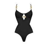 3Pc Push Up Bikini With Cover Up Women Sexy Swimsuit Female Swimwear Bandeau Biquini Shiny Button Bathingsuit Bodysuit Beachwear