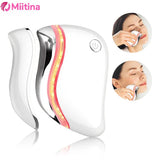 4 in 1 Electric Facial Scraping massager Heat Vibration Sculpting Tightening Tool Anti-Aging Wrinkles Eye Face Puffiness Relief