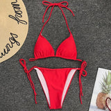 Sexy Neon Extreme Mini Micro String Bikini 2025 Women Swimsuit Female Swimwear Two-Piece Bikini Set Bathing Suit Swim Beach Wear