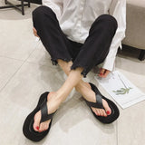 2025 Women's Flat Flip Flops Sandals Black White Summer Shoes Casual Outdoor Wear Beach Vacation Slides