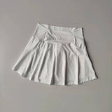 Women's High-Waisted Sports Short Skirt Anti-Glare A-Line Yoga Pants Skirt with Inner Lining for Fitness Cool Design