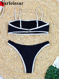 Sexy High Cut Leg Brazilian Bikini Women Swimwear Female Swimsuit Two-Pieces Bikini Set Padded Bather Bathing Suit Swim V8316
