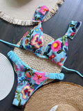 RUOTONSEPT 2024 New Sexy Handmade Embroidery Bikini Set Women's Swimsuit Triangle Swimwear Bathing Suit Brazilian Biquinis