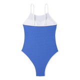 2026 One Piece Swimsuit Solid High Cut Swimwear Women Bathing Suit Female Swimming Summer Beachwear Bodysuit