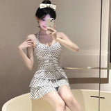 New High-end Popo Group Classic Bodian Cake Skirt, Slim Fit and Slimming One-piece Swimsuit for Women