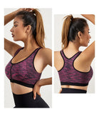 New Sports Bra Women Space Dyed Front Zipper Running Shockproof Vest Gym Jogging Crop Top Female Tops Sport Bras Sutian Feminino