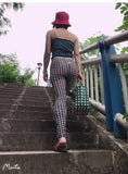 Sweet Sexy Bird Lattice Tight Pencil Leggings Thin Gauze High Waist Mesh Booty Lifting Mesh Lace Transparent Korean Casual PR8C
