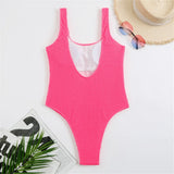 2026 Sexy Women One Piece Swimsuit Swimwear Female Solid Push Up Thong Bather Bathing Suit Monokini Brazilian Swimming Suits