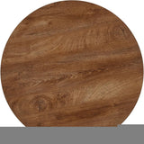 3-Piece Dining Table Set for 2 - Space Saving 37-Inch Round Table and Chairs,