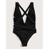 Long Strap Wrap Around Swim Suit For Women Swimwear One Piece Swimsuit Female Bather Snake Print Bathing Suit Beach V852SW