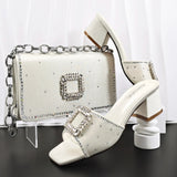 doershow Women Shoes and Bags To Match Set Italy Party Pumps Italian Matching Shoe and Bag Set for Party shoes! HE1-1
