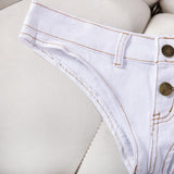 Sexy Low Waist Mini Denim Shorts Women Summer Beach Short Pants Jeans Woman Fashion Womens Club Party Jean Micro Shorts LTMW