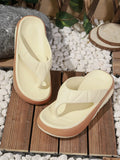 2025 Women Indoor Beach Flip Flops Summer Platform Shoes Soft EVA Girls Home Street Slippers Thick Sole Female Fashion Sandals