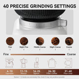 Petrus Coffee Grinder With 40 Precise Settings Conical Burr Grinder For Espresso/Drip/Pour Over/Cold Brew/French Press PE3788