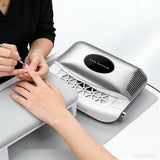 Nail Dust Collector, Foldable Large Suction Nail Dust Vacuum Cleaner, Nail Art and Manicure Fan Vacuum Cleaner