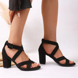 Summer New Round Toe Square Heel Comfortable Casual Sandals Fashionable/sexy Banquet Hot Selling High-heeled Sandals for Women