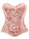 European and American waist cinching jacquard court corset abdominal and chest support tight fitting shapewear bone suit summer