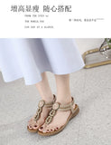 2026 New Shoes for Women Bohemia Crystal Sandals Women Shoes Rhinestone Lady Flip Flops Pearl Slip on Flat Beach Shoes